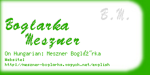 boglarka meszner business card